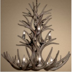 Reproduction 20 Antler Mule Deer Cascade Chandelier RL-5